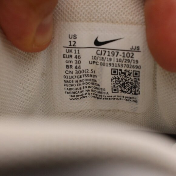 Nike Air Max 90 Undefeated Golf Shoe White Blue Fury Men's size 12 DS CJ7197-102 - Picture 3 of 12